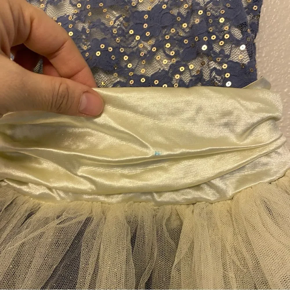 Weissman dance costume ballet jazz blue purple tutu Music Box Dancer 7916 MC - Picture 6 of 14